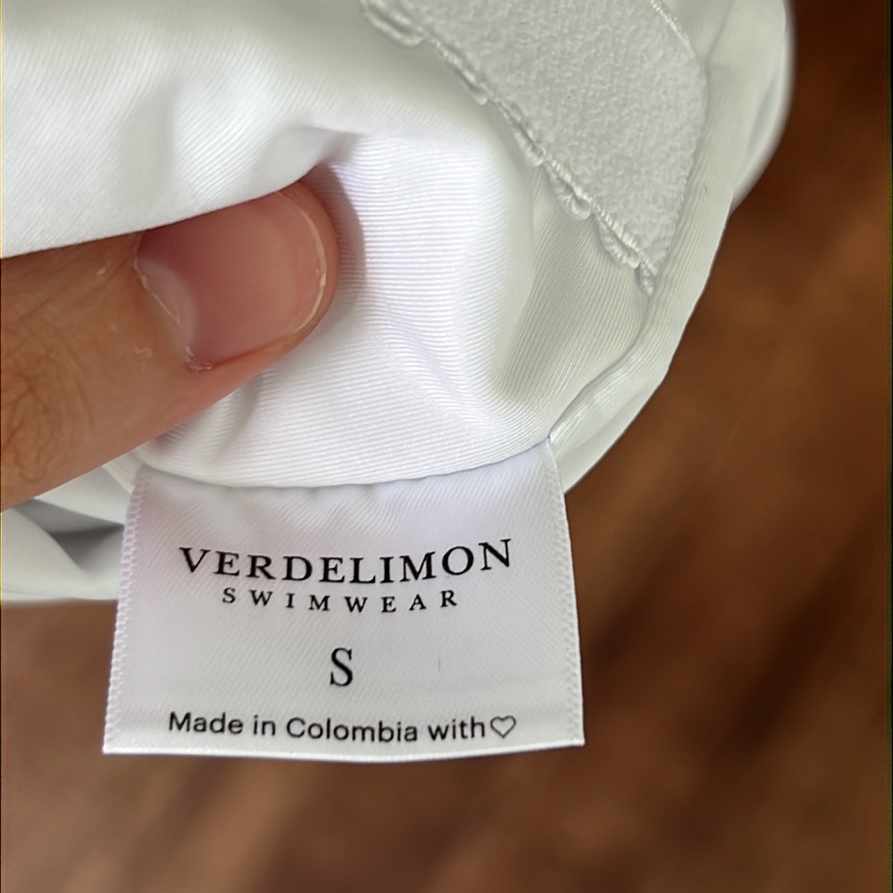NEW with tag Verdelimon white Paradiso one piece swimsuit bathing suit bodysuit - Picture 8 of 10